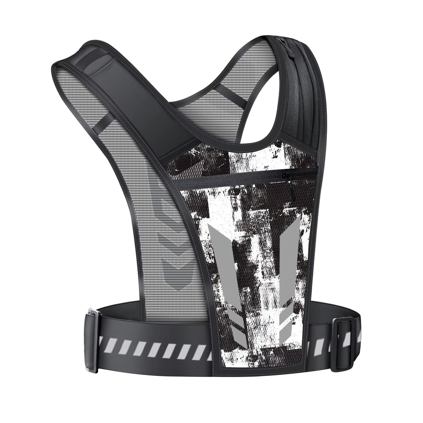 Universal Lightweight Reflective Running Backpack and Sports Vest for Jogging and Fitness - Mobile Phone and Card Holder for Men and Women